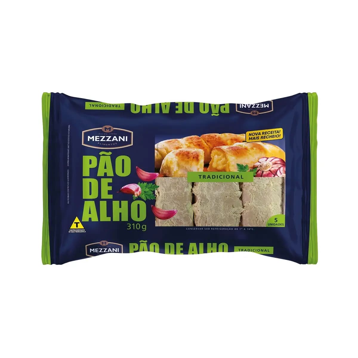 PAO DE ALHO MEZZANI 310G TRADICIONAL