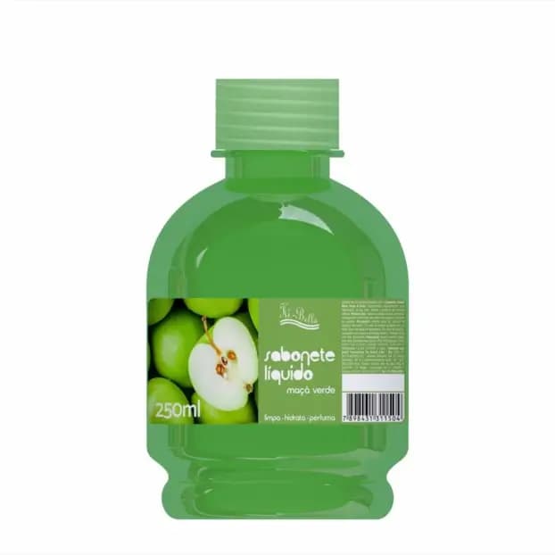 SABONETE LIQ KI BELLA 250ML MACA VERDE