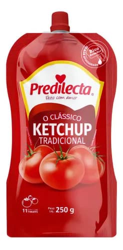 KETCHUP PREDILECTA 250G ST UP BICO