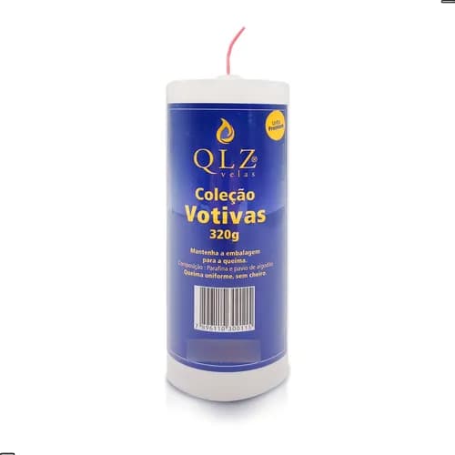 VELA BRANCA QLZ VOTIVA IMAGEM 320G