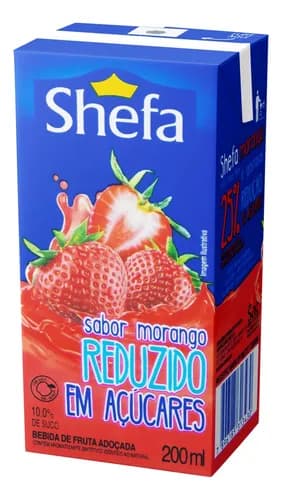 BEBIDA DE FRUTA SHEFA 200ML MORANGO