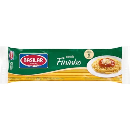MACARRAO BASILAR SEMOLADO FININHO 500G