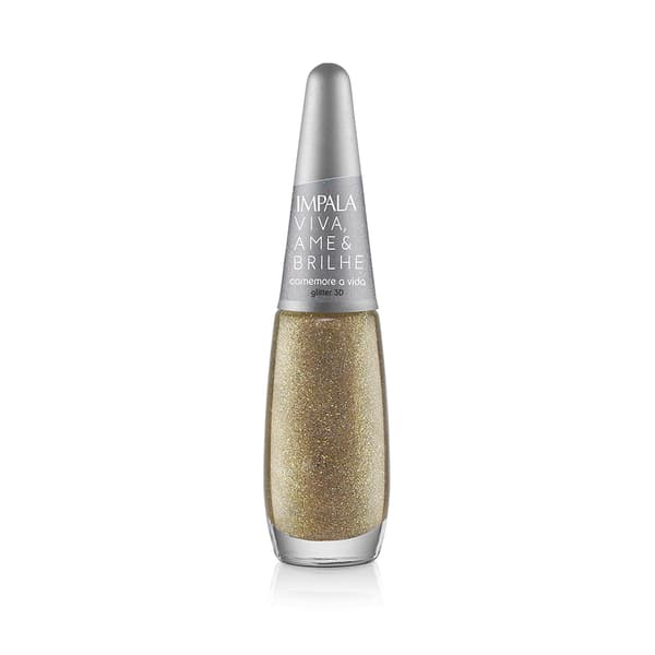 ESMALTE IMPALA 7,5ML GLITTER  COMEMORE A VIDA