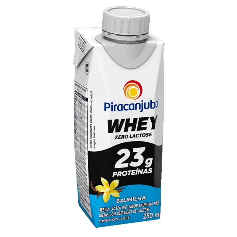 BEB LACTEA PIRACANJUBA 250ML WHEY BAUNILHA