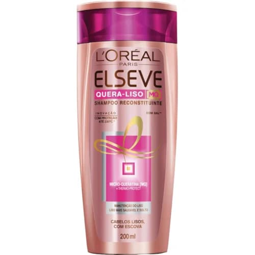 SHAMPOO ELSEVE 200ML QUERA LISO