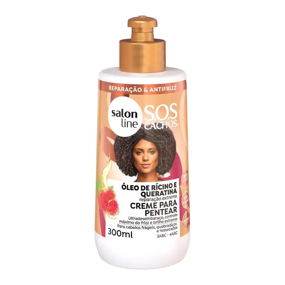 CREME PENTEAR SALON LINE 300ML SOS CACHOS RICINO