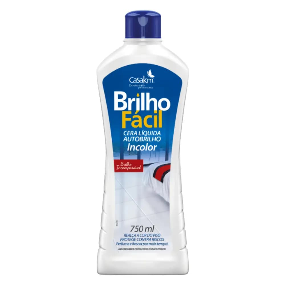 CERA BRILHO FACIL 750ML INCOLOR