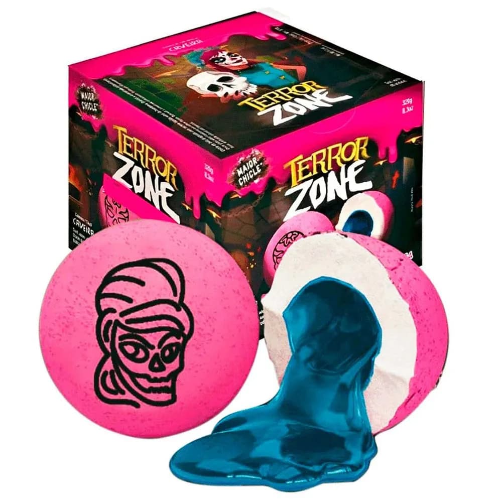 CHICLE TERROR ZONE 8G FRAMBOESA