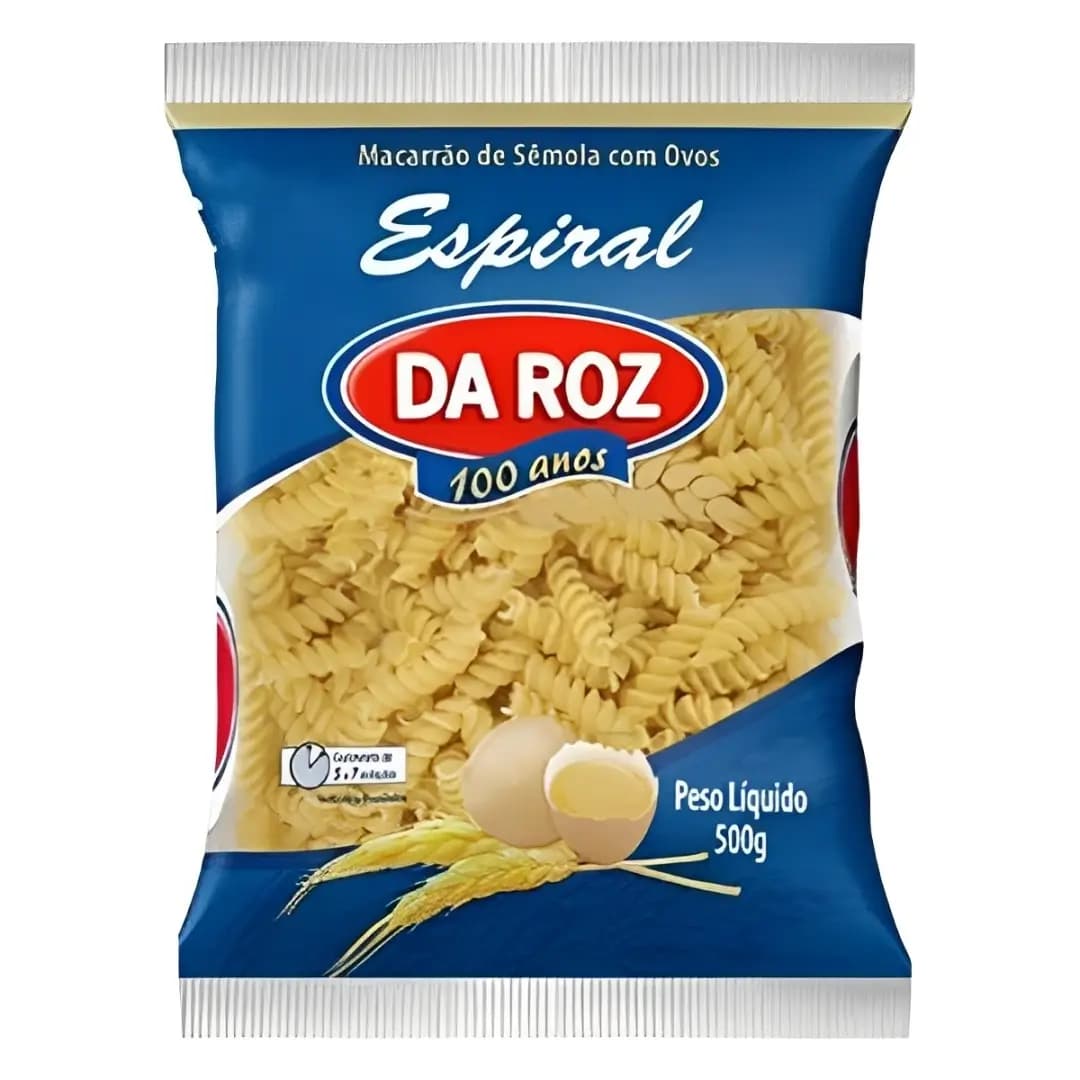MACARRAO DA ROZ 500G ESPIRAL