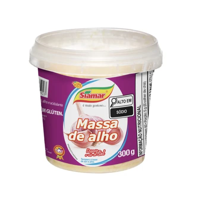 MASSA ALHO SIAMAR CSAL 300G
