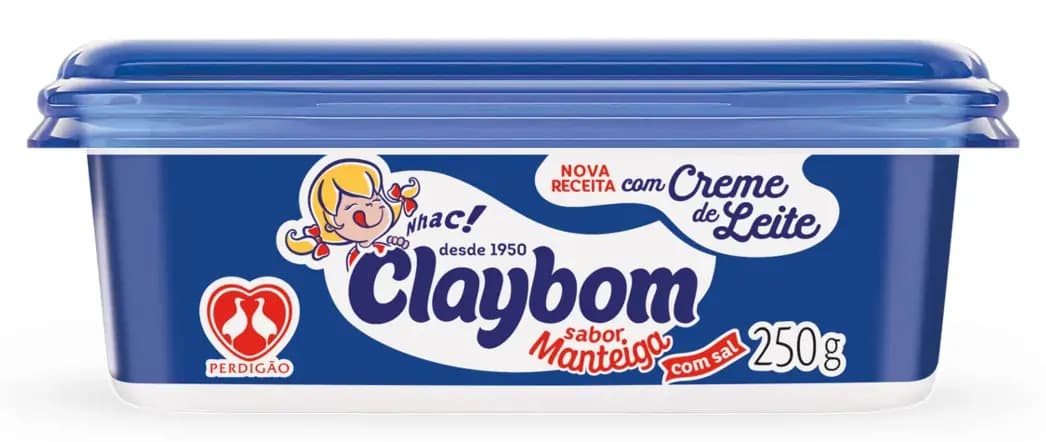MARGARINA CLAYBOM SABOR MANTEIGA CSAL 250G