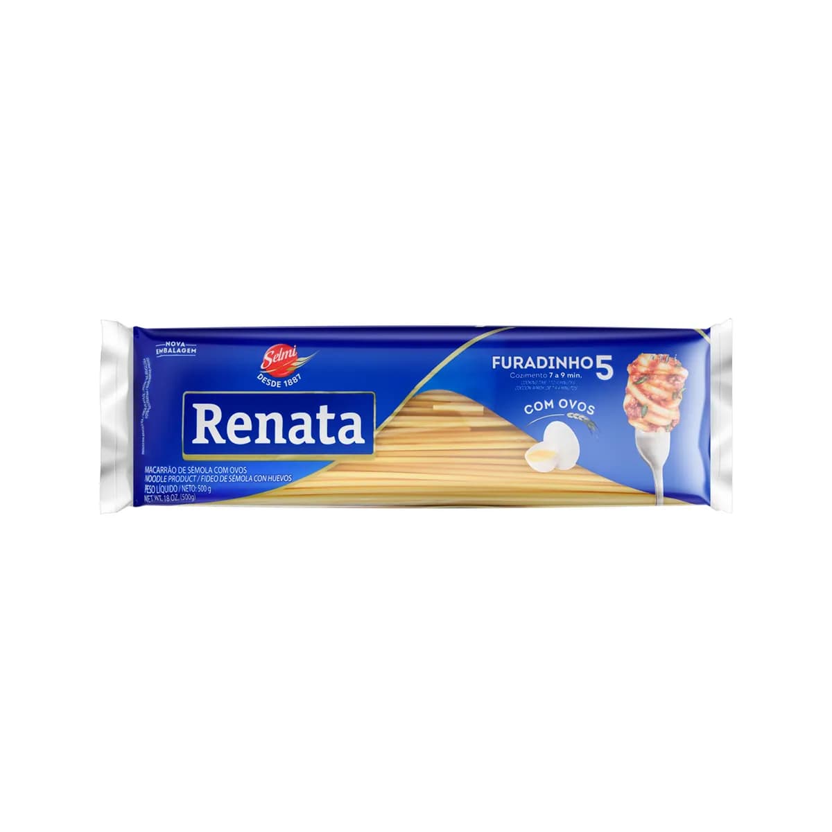 MACARRAO RENATA 500G FURADINHO 5
