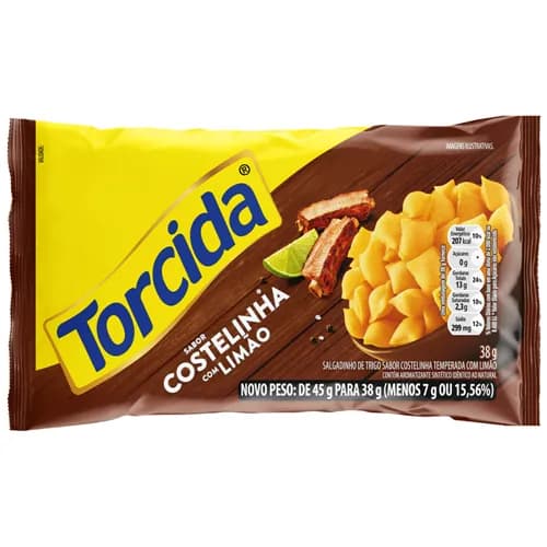 SALGADINHO TORCIDA 38G COSTELINHA LIMAO