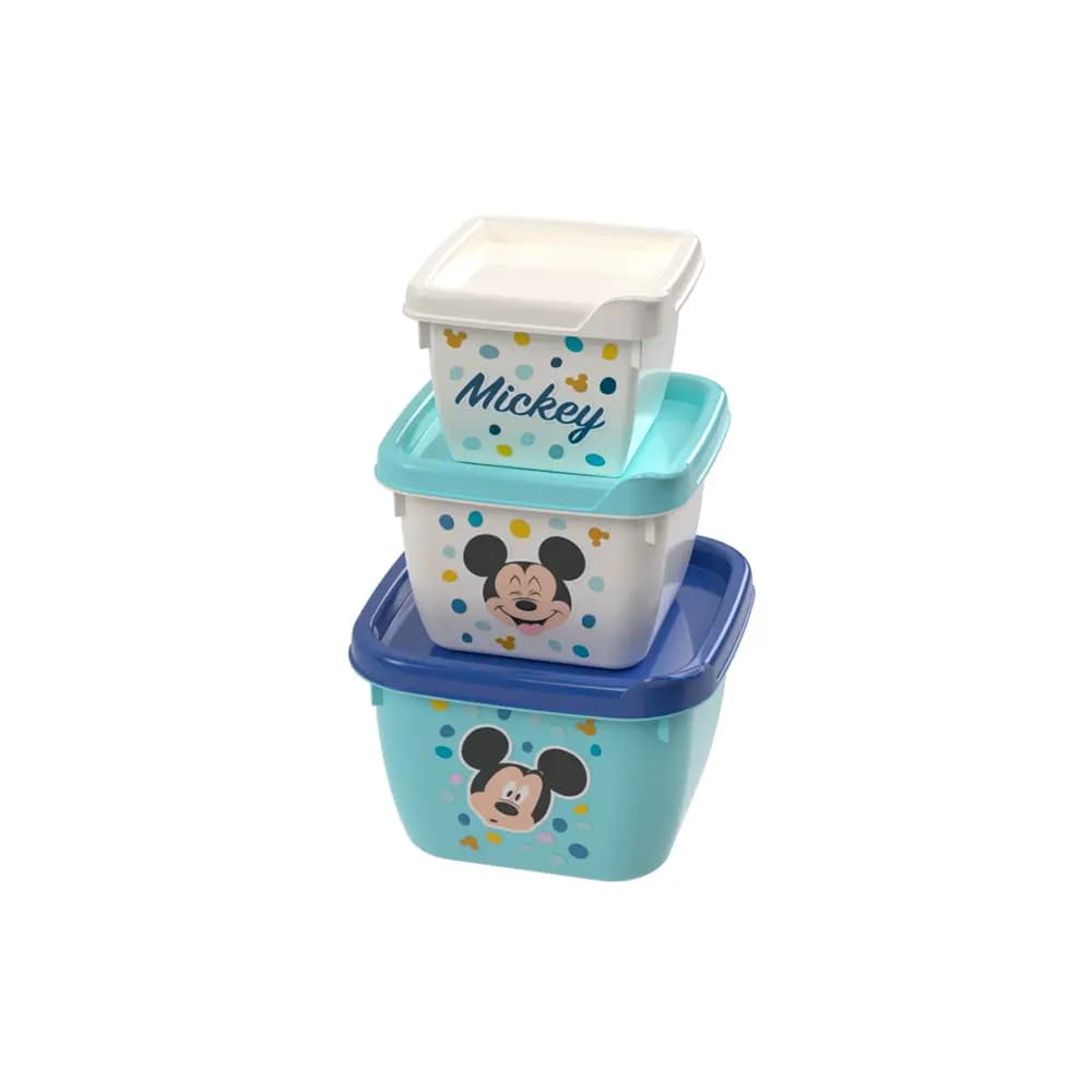 CONJ P3POTES PLASUTIL CONECT MICKEY