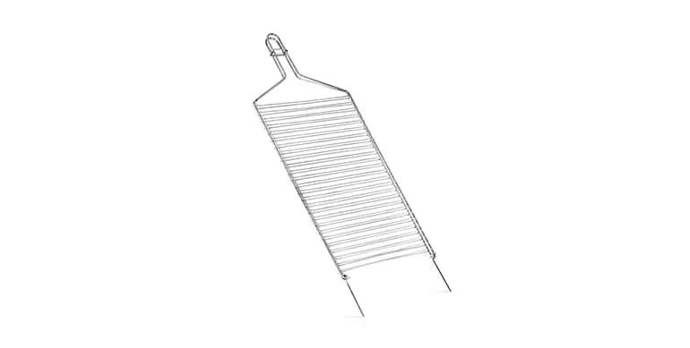 GRELHA DUPLA RETA NIQUELART PQ 61X20CM