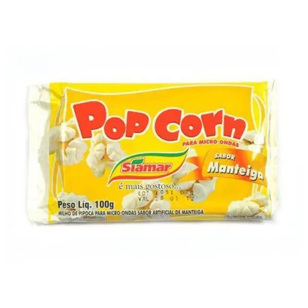 PIPOCA MICRO SIAMAR 100G MANTEIGA