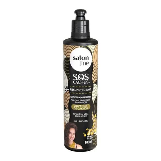 ATIVADOR CACHOS SALON LINE 300ML RECONSTRUIDOS
