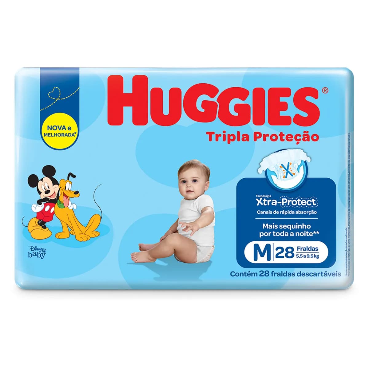 FRALDA DESC HUGGIES TRIPLA PROTECAO M C28