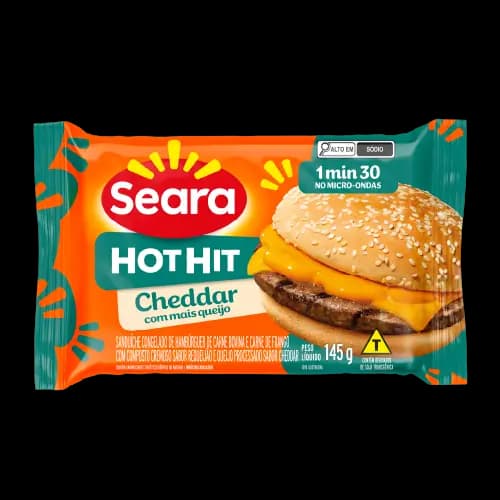 SANDUICHE HOT HIT SEARA 145G CHEDDAR