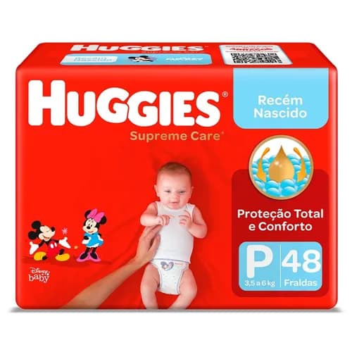 FRALDA DESC HUGGIES SUPREME CARE P C48