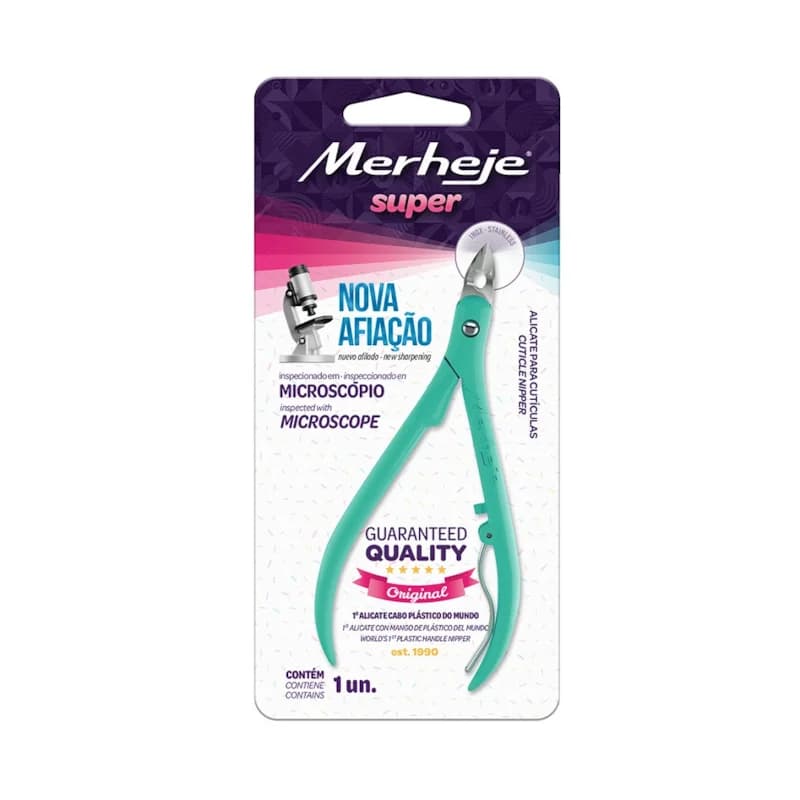 ALICATE CUTICULA MERHEJE VERDE