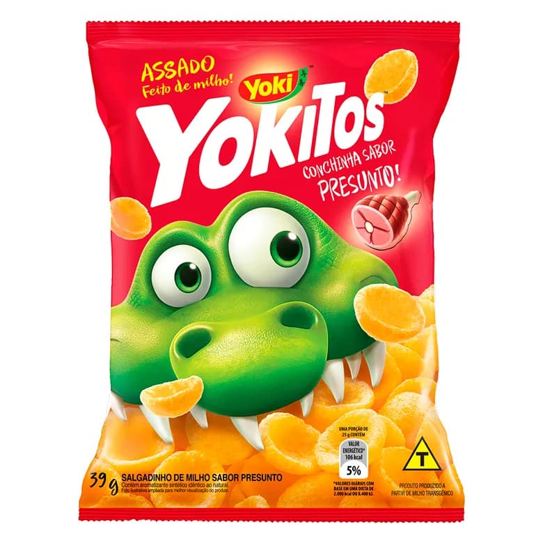 SALGADINHO YOKITOS 39G CONCHINHA PRESUNTO