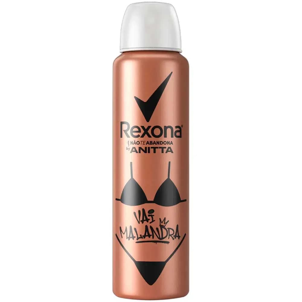 DESODORANTE AEROSOL REXONA 150ML ANITTA VAI MALANDRA