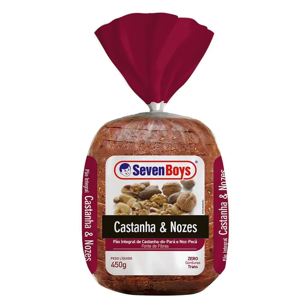 PAO FORMA SEVEN BOYS CASTANHANOZES 450G