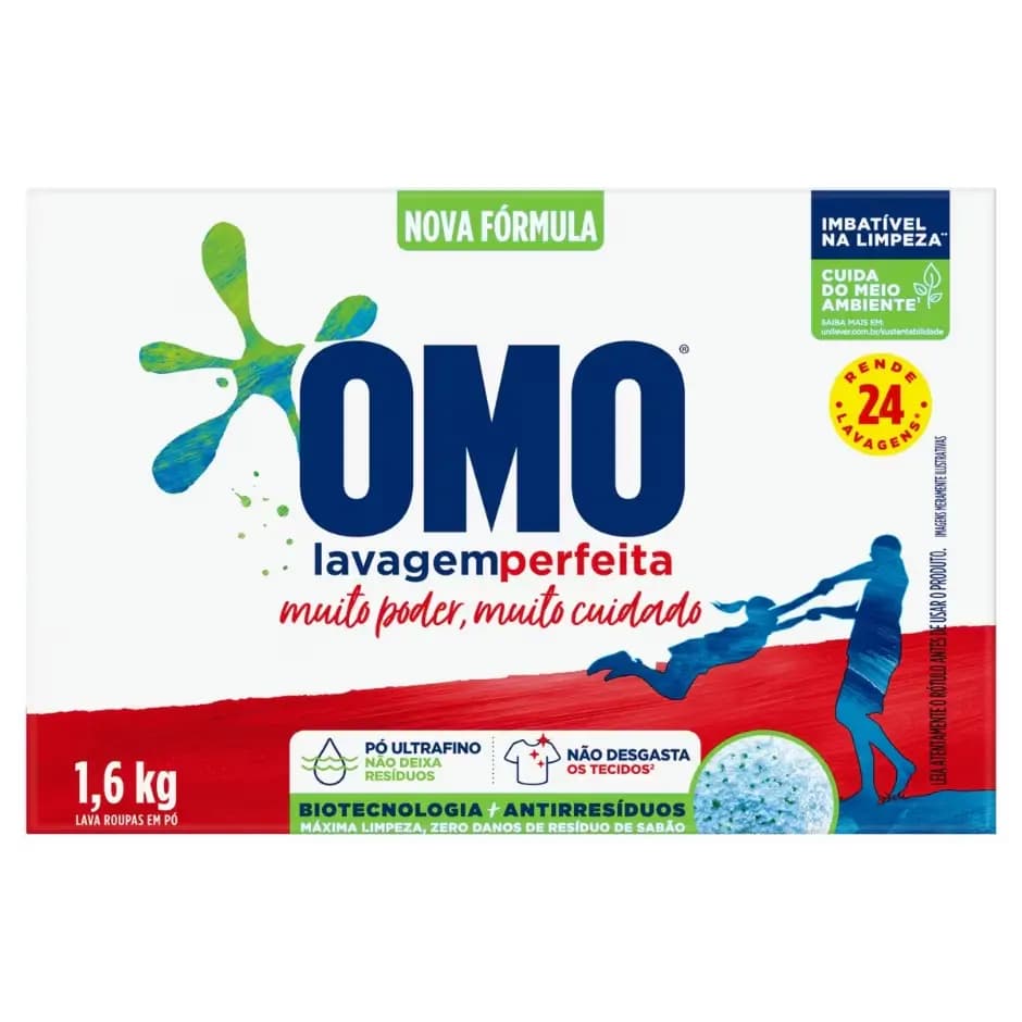 SABAO PO OMO LAVAGEM PERFEITA 1,6KG