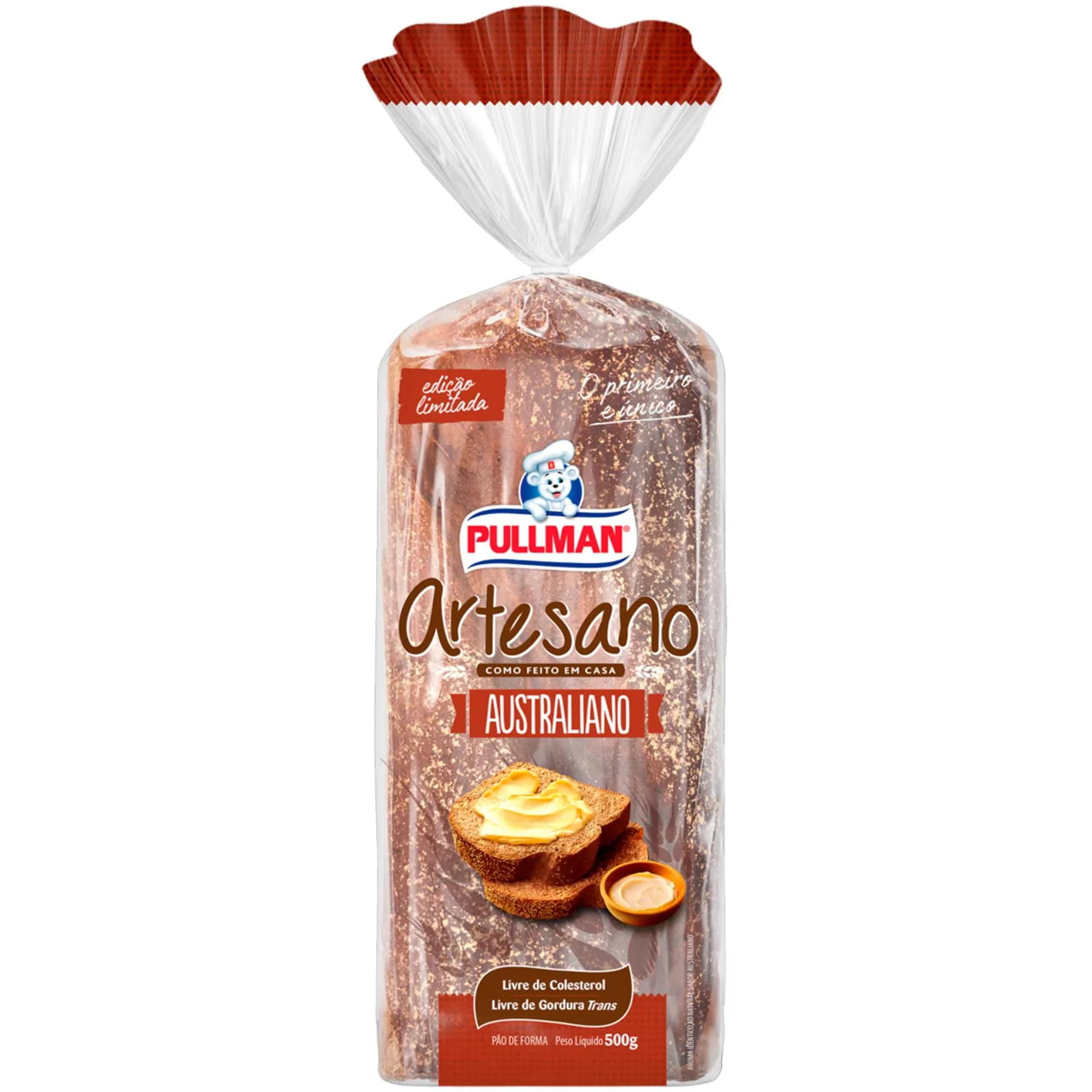 PAO FORMA PULLMAN ARTESANO 500G AUSTRALIANO