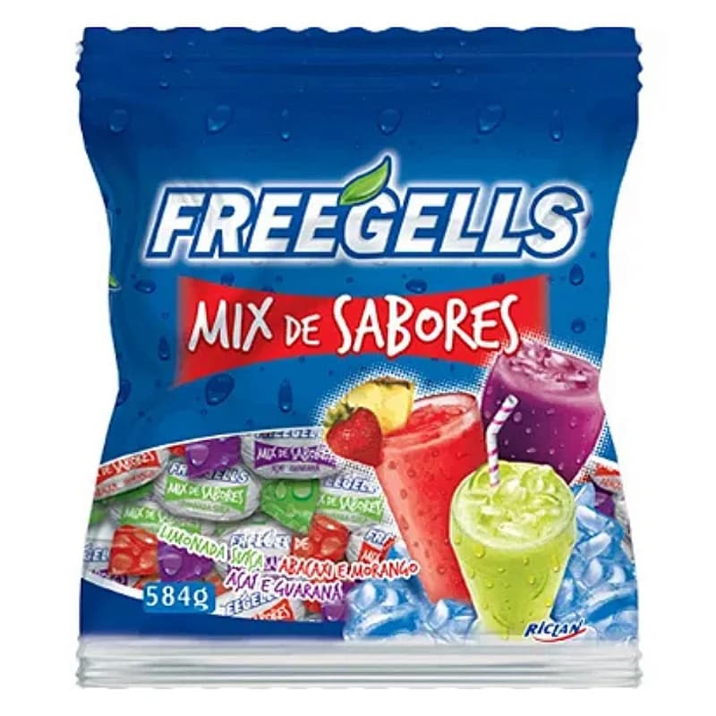 BALA FREEGELLS 584G MIX SABORES