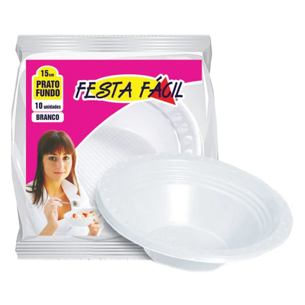 PRATO FUNDO FESTA FACIL 15CM C10