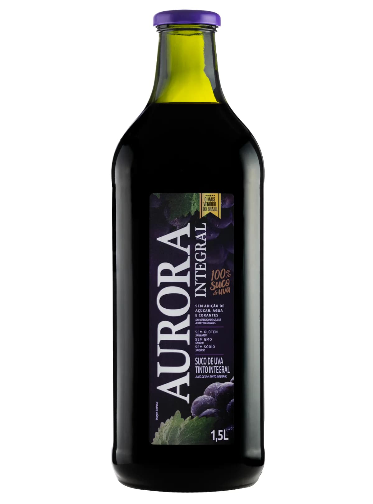 SUCO DE UVA TINTO INTEG AURORA VD 1,5L