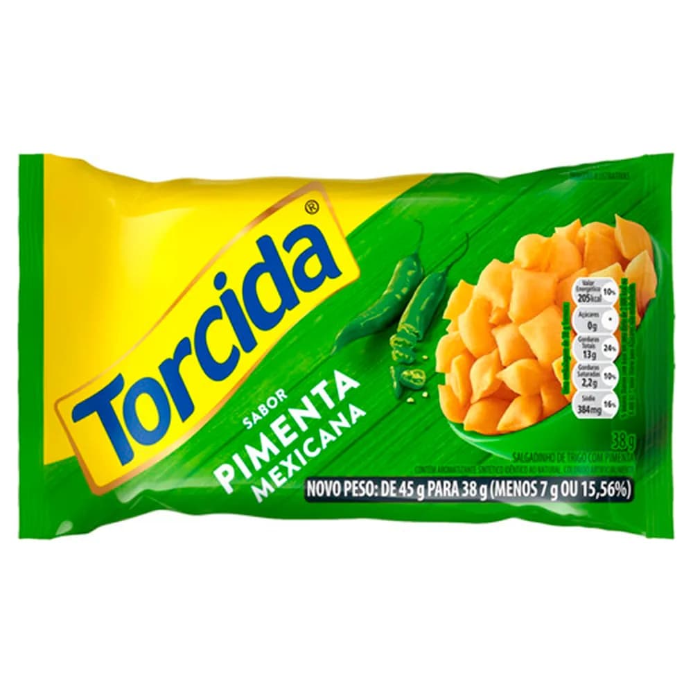 SALGADINHO TORCIDA 38G PIMENTA MEXICANA