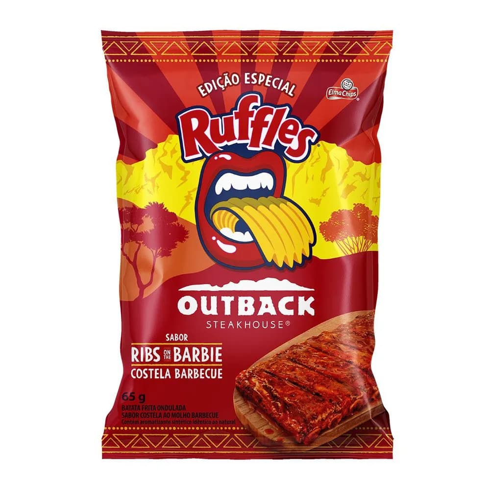 SALG RUFFLES OUTBACK RIBS COSTELA BARBECUE 65G