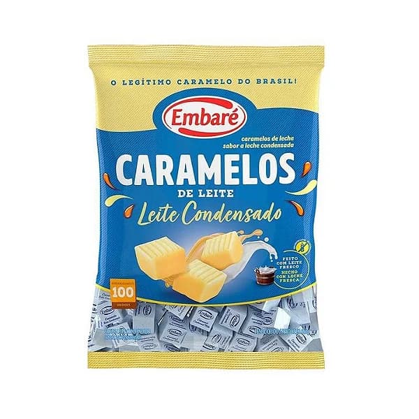 BALA EMBARE CARAMELO 660G LEITE CONDENSADO