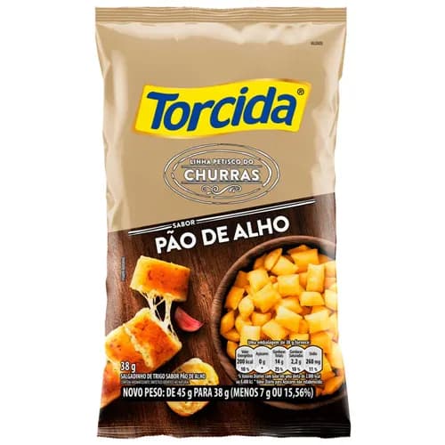 SALGADINHO TORCIDA 38G PAO DE ALHO