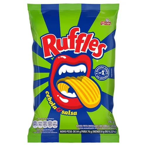BATATA RUFFLES 76G CEBOLA E SALSA