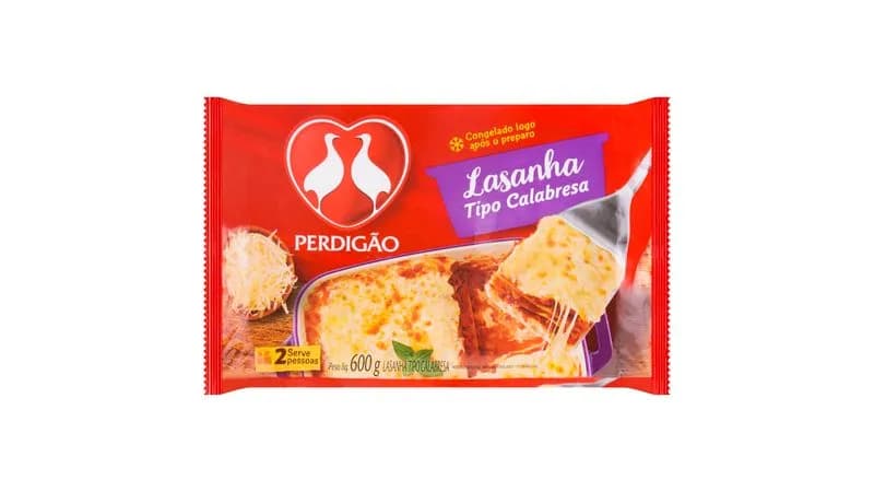LASANHA PERDIGAO 600G CALABRESA