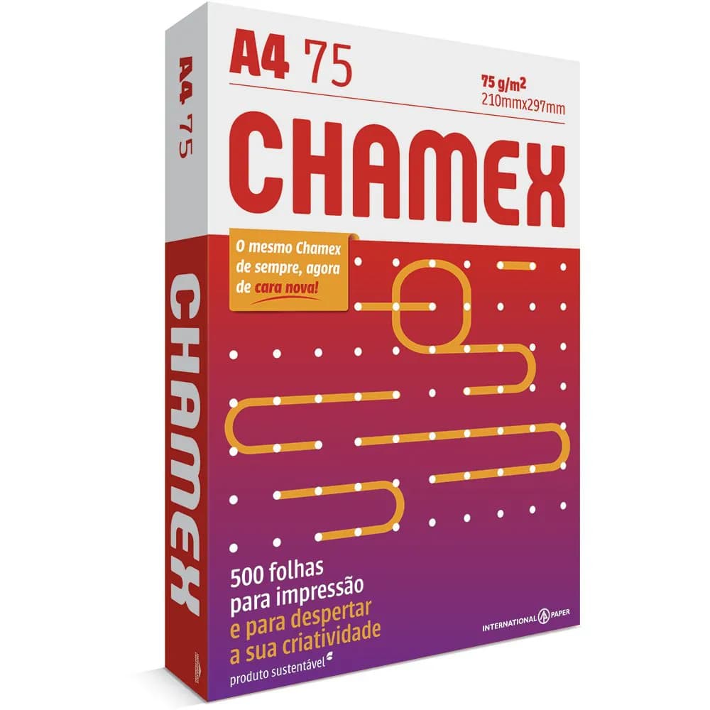 PAPEL SULFITE CHAMEX A4 75G C500FLS