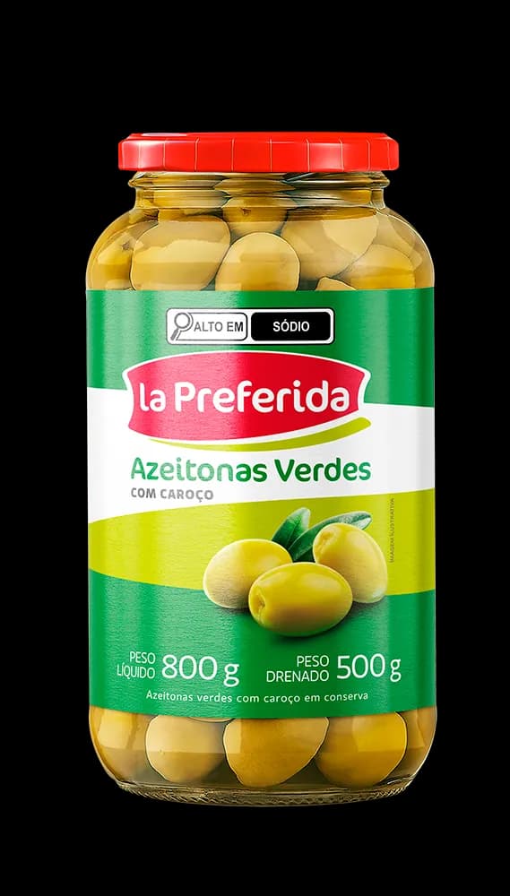 AZEITONAS VERDES LA PREFERIDA 500G