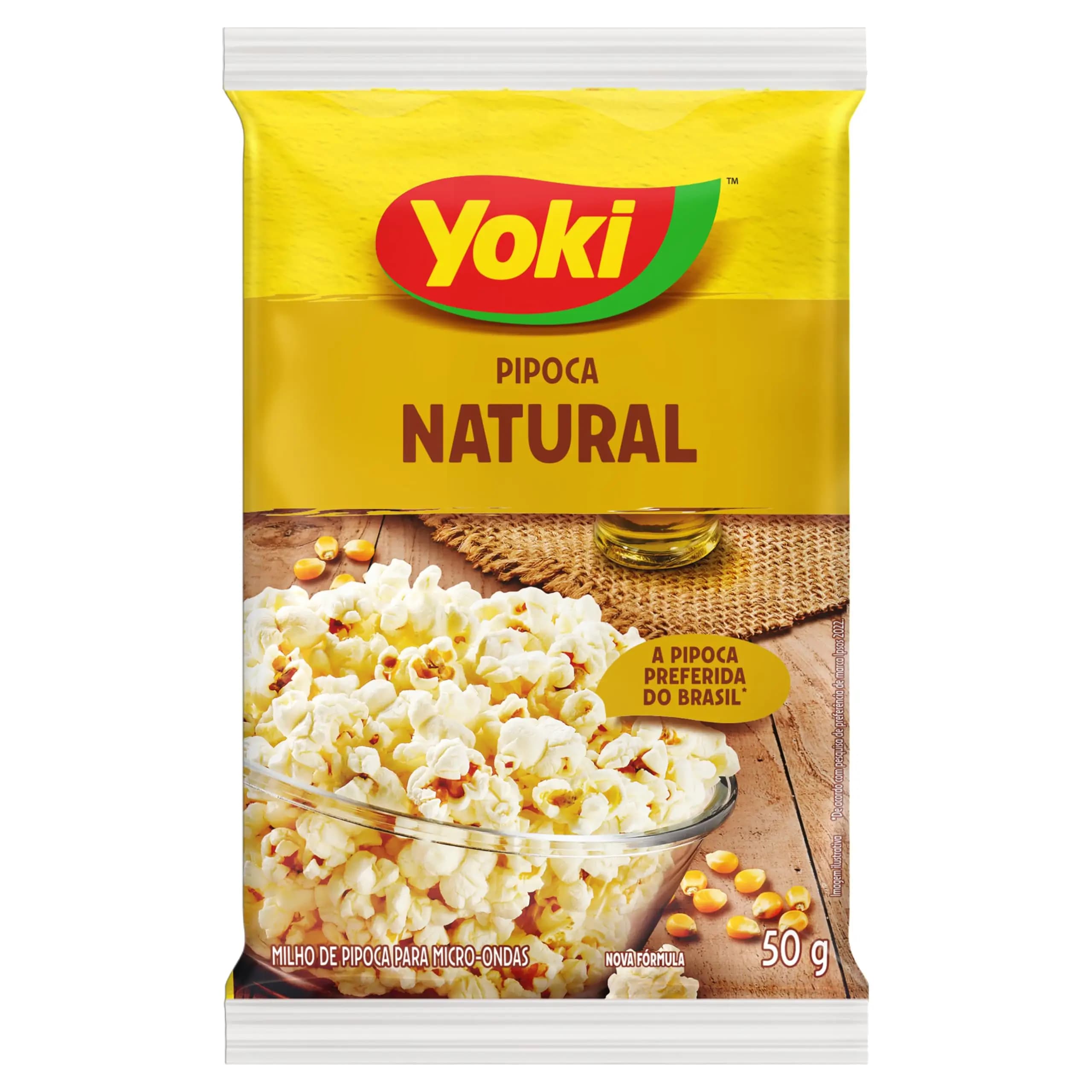 PIPOCA MICRO YOKI 50G NATURAL