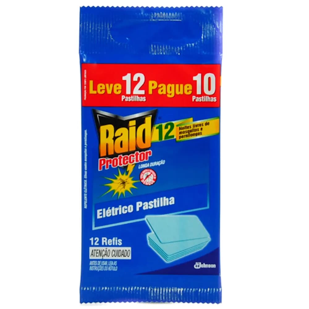 REPELENTE RAID REFIL PASTILHA LV12PG10