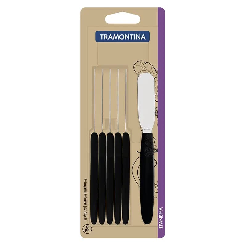 CONJ ESPATILA MANTEIGA 6PCS