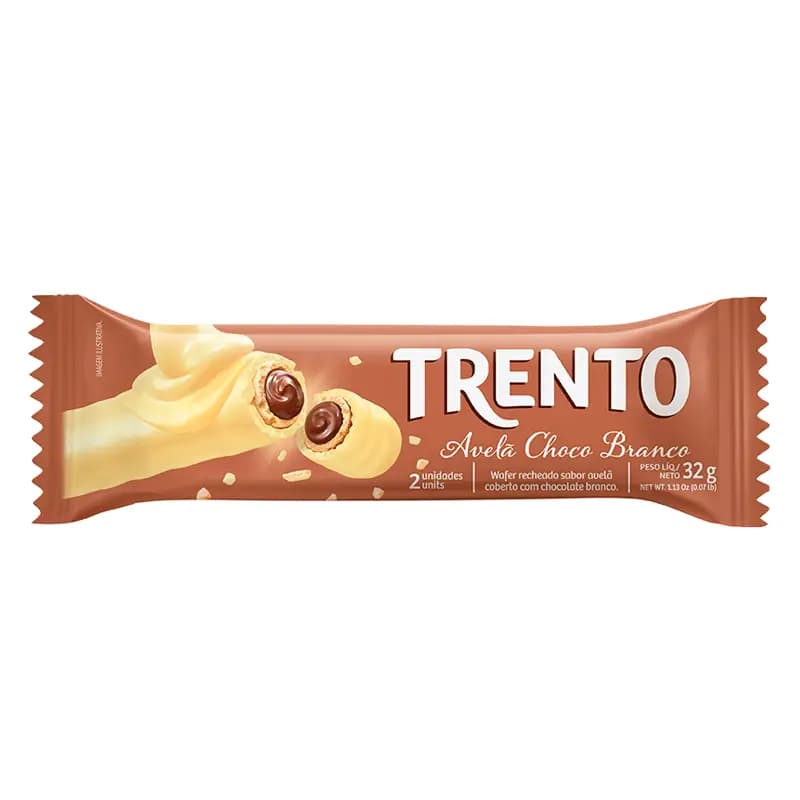 CHOCOLATE TRENTO 32G AVELACHOC BRANCO