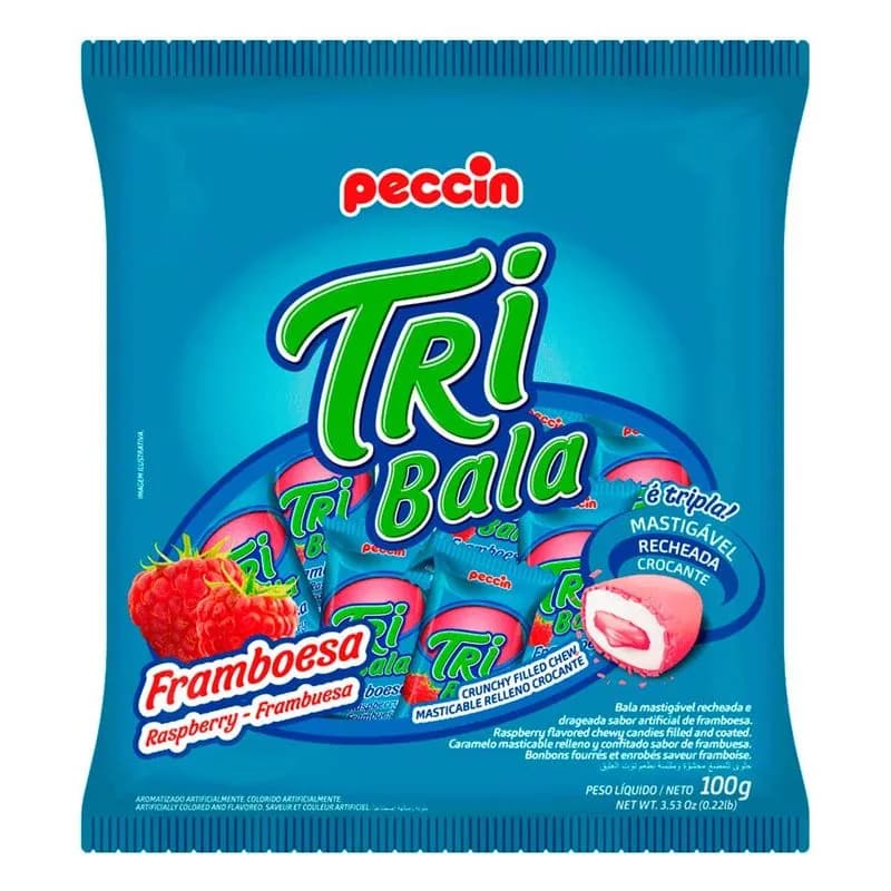 BALA PECCIN TRIBALA 100G FRAMBOESA