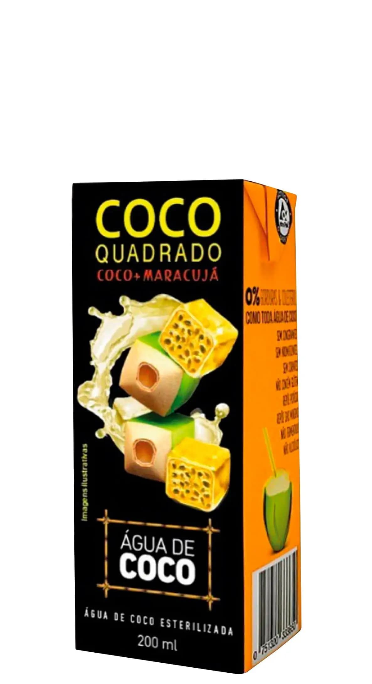 AGUA DE COCO QUADRADO 200ML MARACUJA