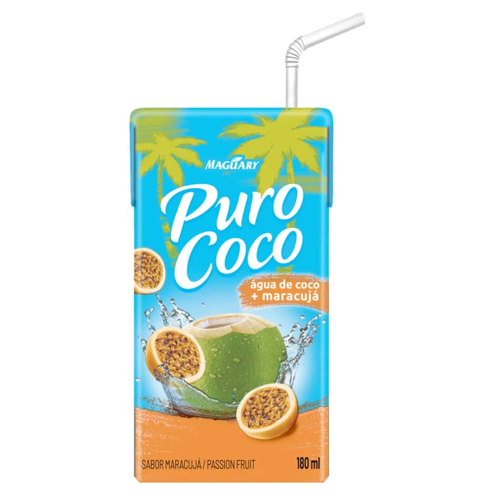 AGUA DE COCO PURO COCO 180ML MARACUJA