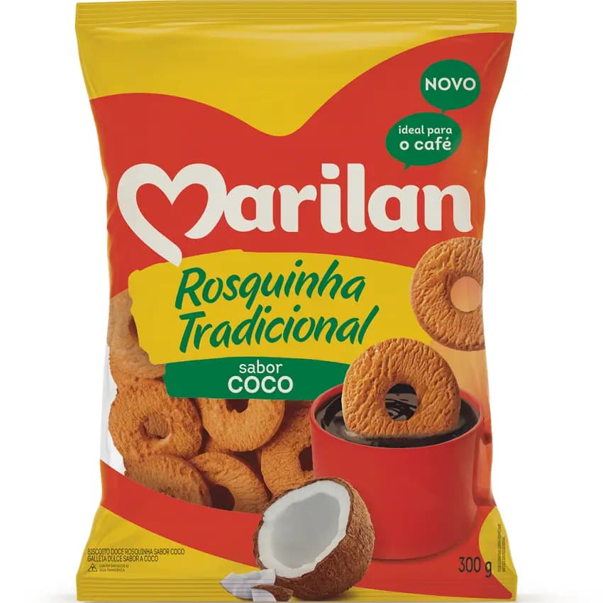 ROSQUINHAS MARILAN 350G COCO