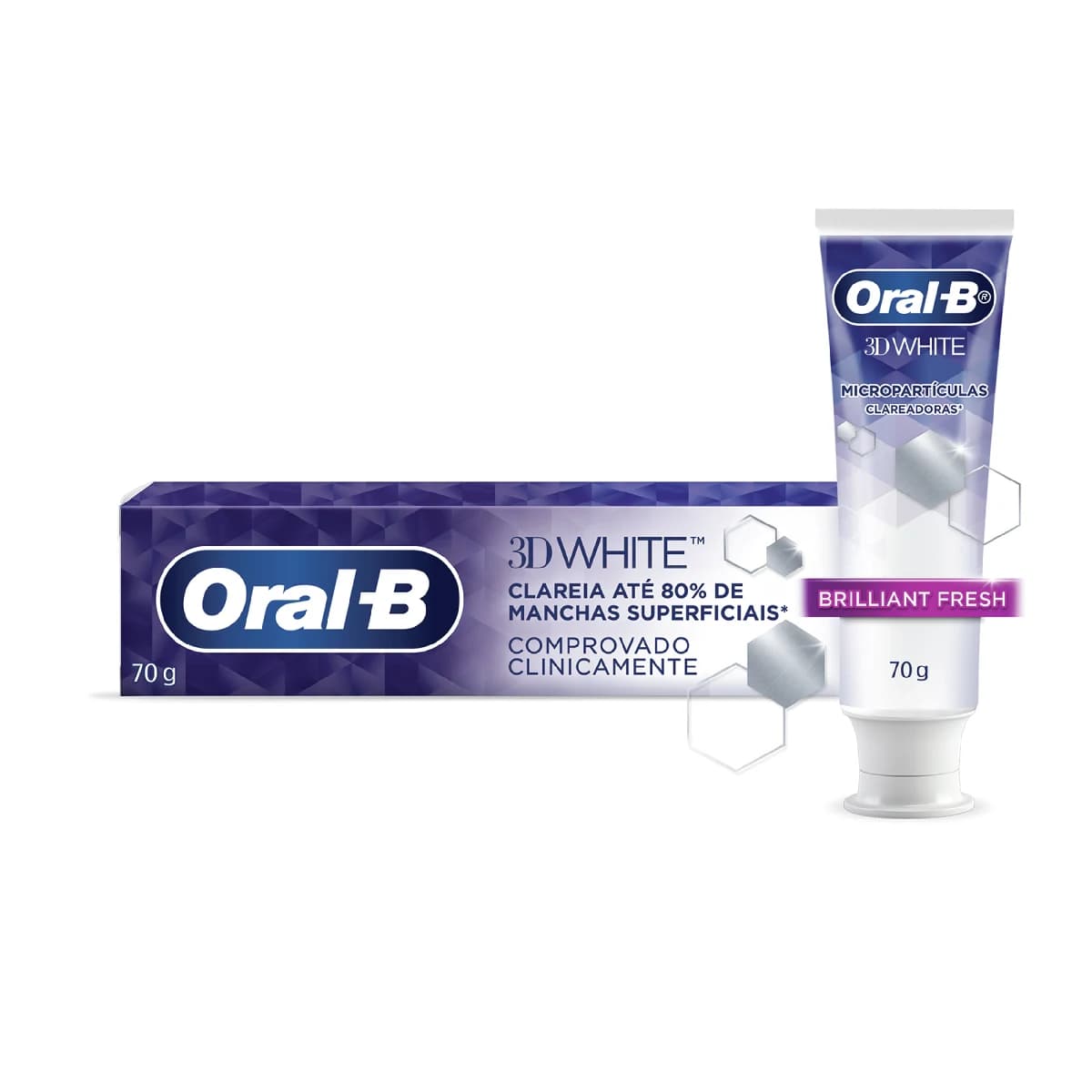 CREME DENTAL ORAL-B 70G 3D WHITE